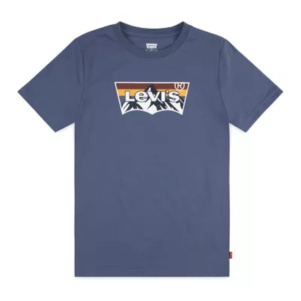 Levi's Big Boys Crew Neck Short Sleeve Graphic T-Shirt