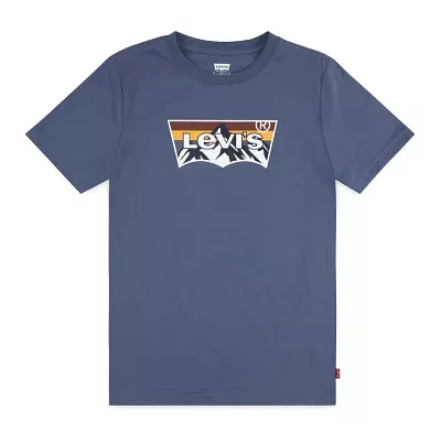 Levi's Big Boys Crew Neck Short Sleeve Graphic T-Shirt