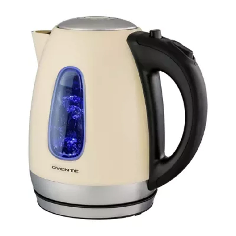 Ovente 1.7 Litre Lighted Cordless Stainless Steel Electric Kettle