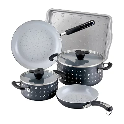 Farberware Disney Monochrome Ceramic 7-pc. Non-Stick Cookware Set