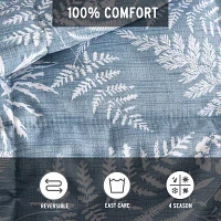 Eddie Bauer Fern Garden Microfiber Midweight Comforter Set