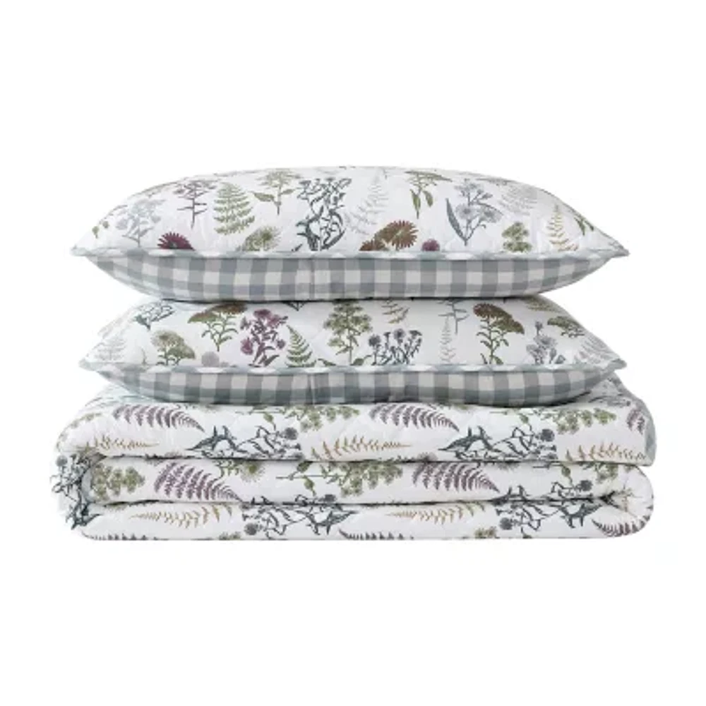 Eddie Bauer Flower Field Cotton Quilt Set