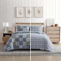 Eddie Bauer Cozy Plaid Patchwork Cotton Quilt Set