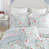 Laura Ashley Emilie Cotton Quilt Set