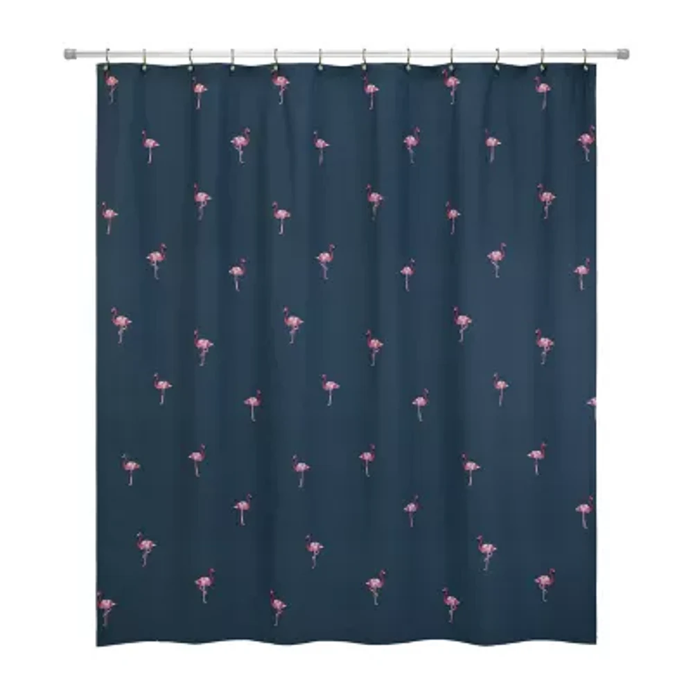 IZOD Flamingo Shower Curtain