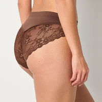 Ambrielle Seamless  Lace High Cut Panty 12p050