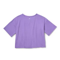 Xersion Little & Big Girls Crew Neck Short Sleeve T-Shirt