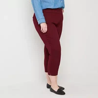 St. John's Bay-Plus Womens Ankle Pull-On Pants