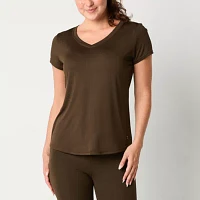 Xersion Womens Performance V Neck Short Sleeve T-Shirt