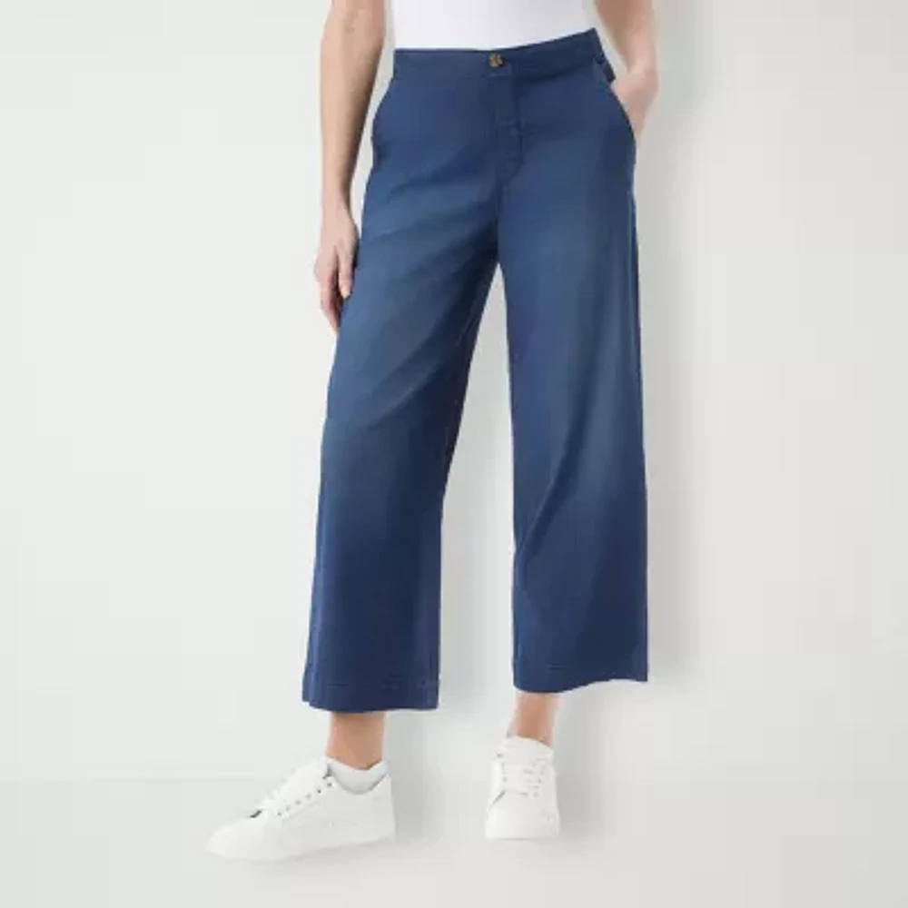 Gloria Vanderbilt Soft Fluid Lyocell High Rise Cropped Pants