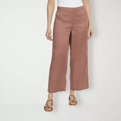 Gloria Vanderbilt Soft Fluid Lyocell High Rise Cropped Pants