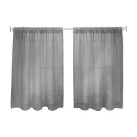 Elrene Home Fashions Cameron 2-pc. Rod Pocket Window Tier