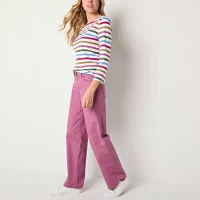 St. John's Bay Tall Womens High Rise Wide Leg Jean
