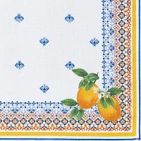 Elrene Home Fashions 4-pc. Capri Lemon Napkin Set