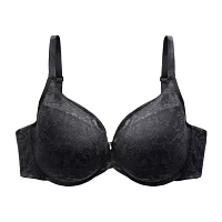 Curvy Couture No Show Lace T-shirt Plunge Bra- 1376