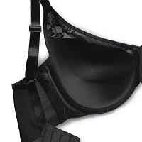 Curvy Couture No Show Lace T-shirt Plunge Bra- 1376