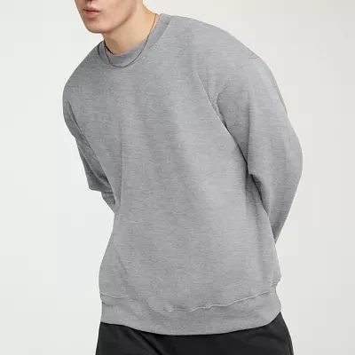 Hanes Ultimate Mens Crew Neck Long Sleeve Sweatshirt