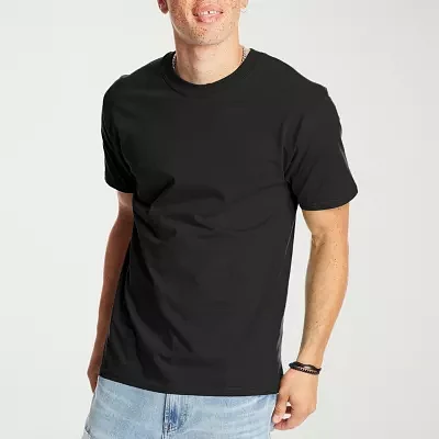 Hanes Jersey Mens Crew Neck Short Sleeve T-Shirt