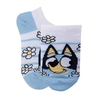 6 Pair Bluey Quarter Ankle Socks Girls