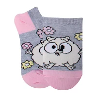 6 Pair Bluey Quarter Ankle Socks Girls