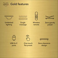 Baselogic Gold 14" Adjustable Bed Frame Base