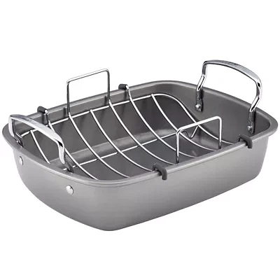 Circulon® Nonstick 17"x13" Roasting Pan with Rack