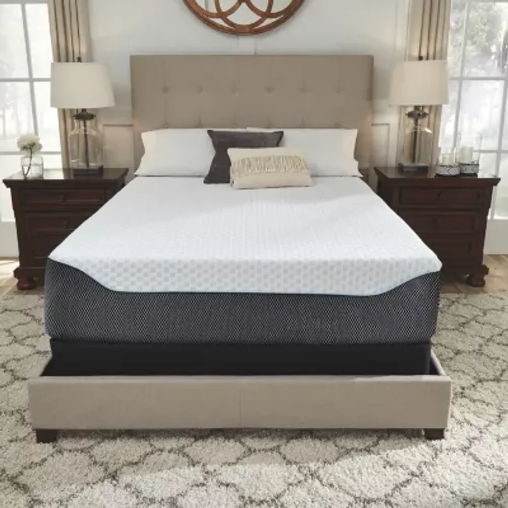 Signature Design by Ashley Chime Elite 14" Plush Memory Foam Mattress a Box