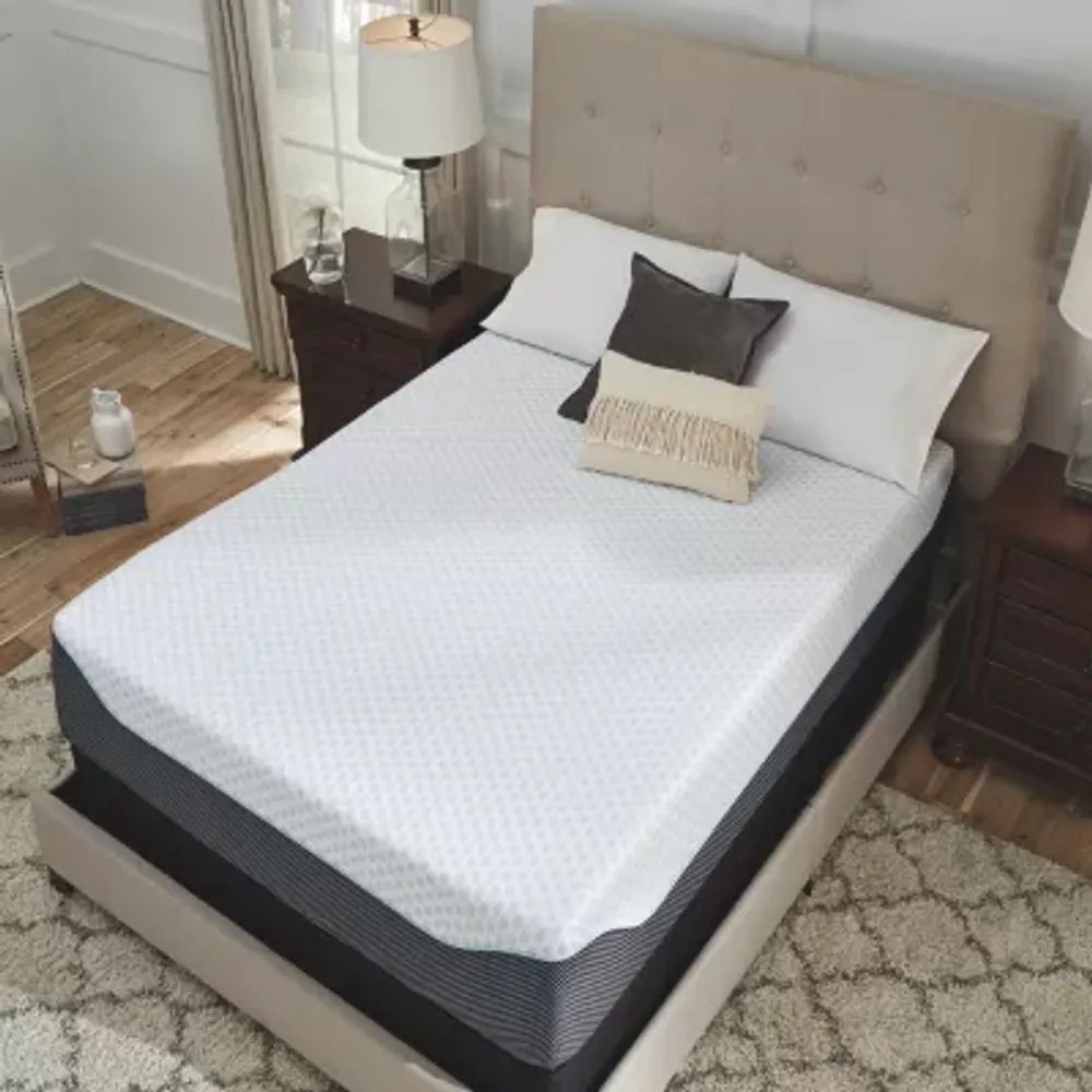 Signature Design by Ashley Chime Elite 14" Plush Memory Foam Mattress a Box