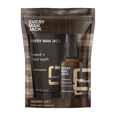 Every Man Jack Sandalwood Travel 2-pc. Beard Kit