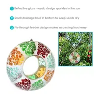 Net Health Shops Summer Mosaic Fly-Through Bird Feeders