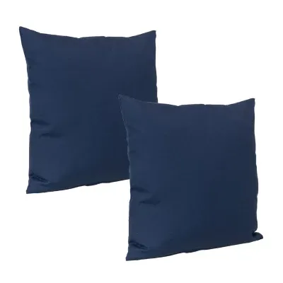 Net Health Shops Navy Throw 2-pc. Square Outdoor Pillow