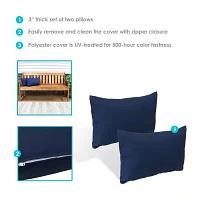 Net Health Shops Throw 2-pc. Rectangular Outdoor Pillow