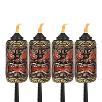 Net Health Shops 3-In-1 Tiki Face Set Of 4 Torch