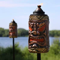 Net Health Shops 3-In-1 Tiki Face Set Of 4 Torch
