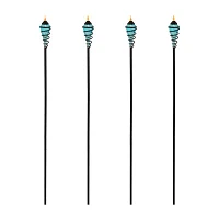 Net Health Shops 2-In-1 Patio Set Of 4 Blue Torch