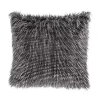 Madison Park Edina Luxury Faux Fur Square Throw Pillow