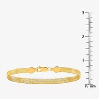 Solid Herringbone Chain Bracelet