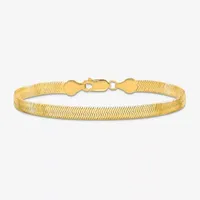 Solid Herringbone Chain Bracelet