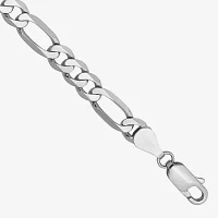 14K Gold 9 Inch Solid Figaro Chain Bracelet