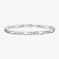 14K Gold 9 Inch Solid Figaro Chain Bracelet