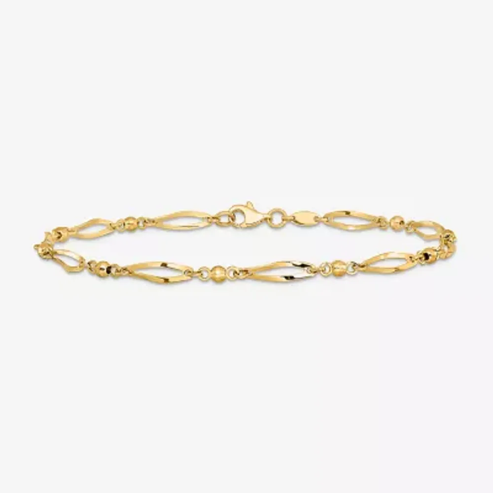 Marvelous Sterling Silver Figaro Link Chain Bracelet 9 InchWholesale   Kingscrossjewelrycom