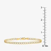 Womens 14K Gold Chain Bracelet