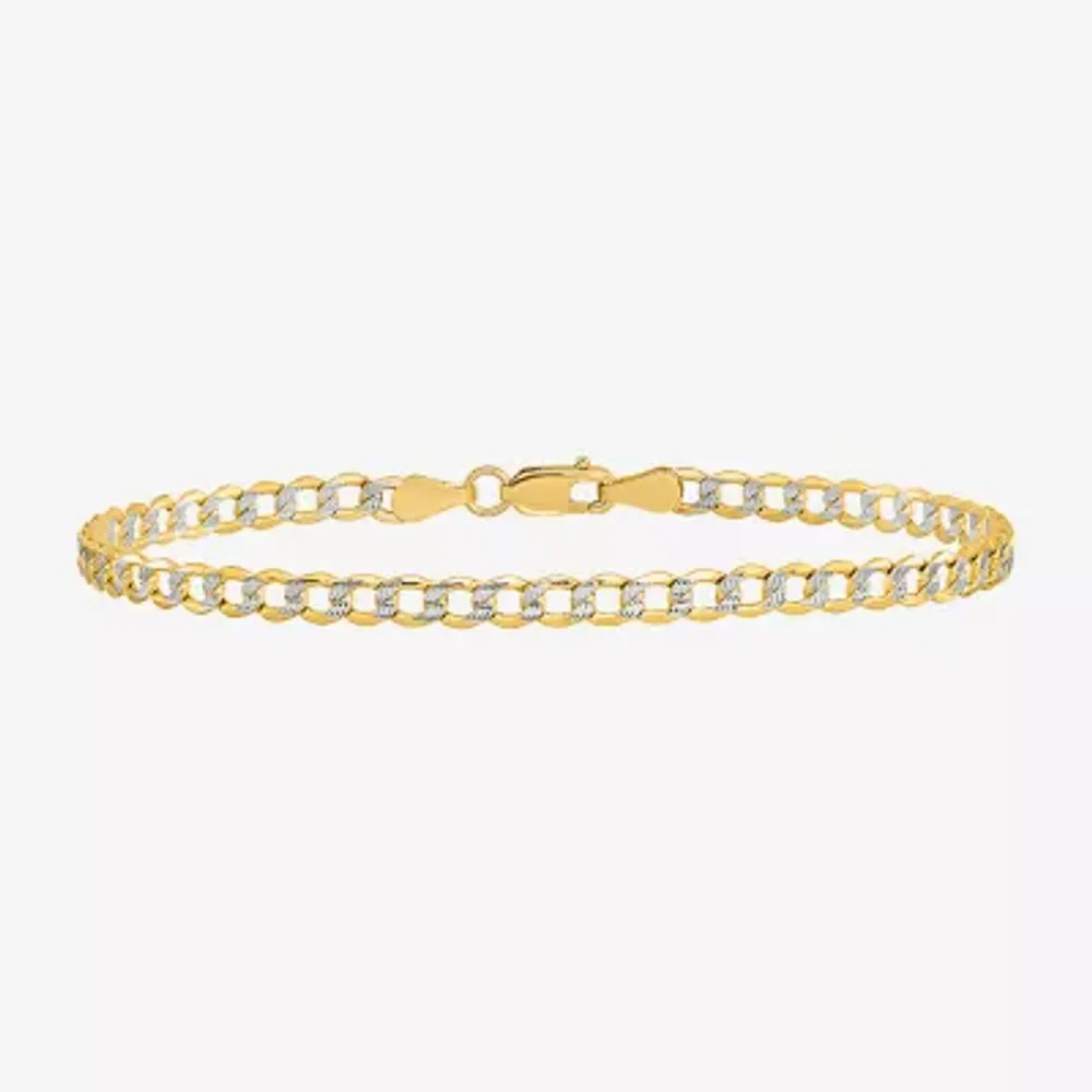 Womens 14K Gold Chain Bracelet