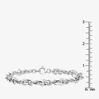 14K White Gold 7.5 Inch Link Bracelet