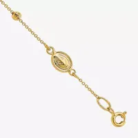 14K Gold Cross Charm Bracelet