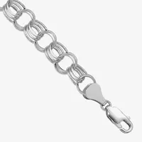 14K White Gold Charm Bracelet