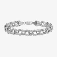 14K White Gold Charm Bracelet