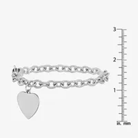 14K White Gold Heart Charm Bracelet - JCPenney