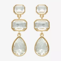 Bijoux Bar Gold Tone Glass Drop Earrings