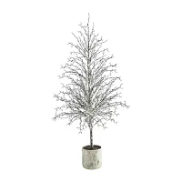 Nearly Natural Twig 6 Foot Potted Christmas Tree